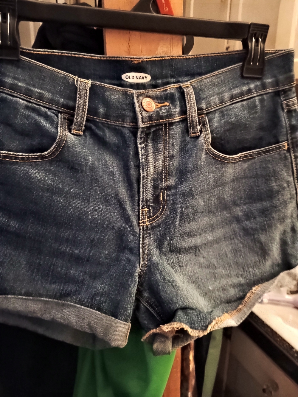 Old Navy Dark Blue Denim Cutoff Shorts